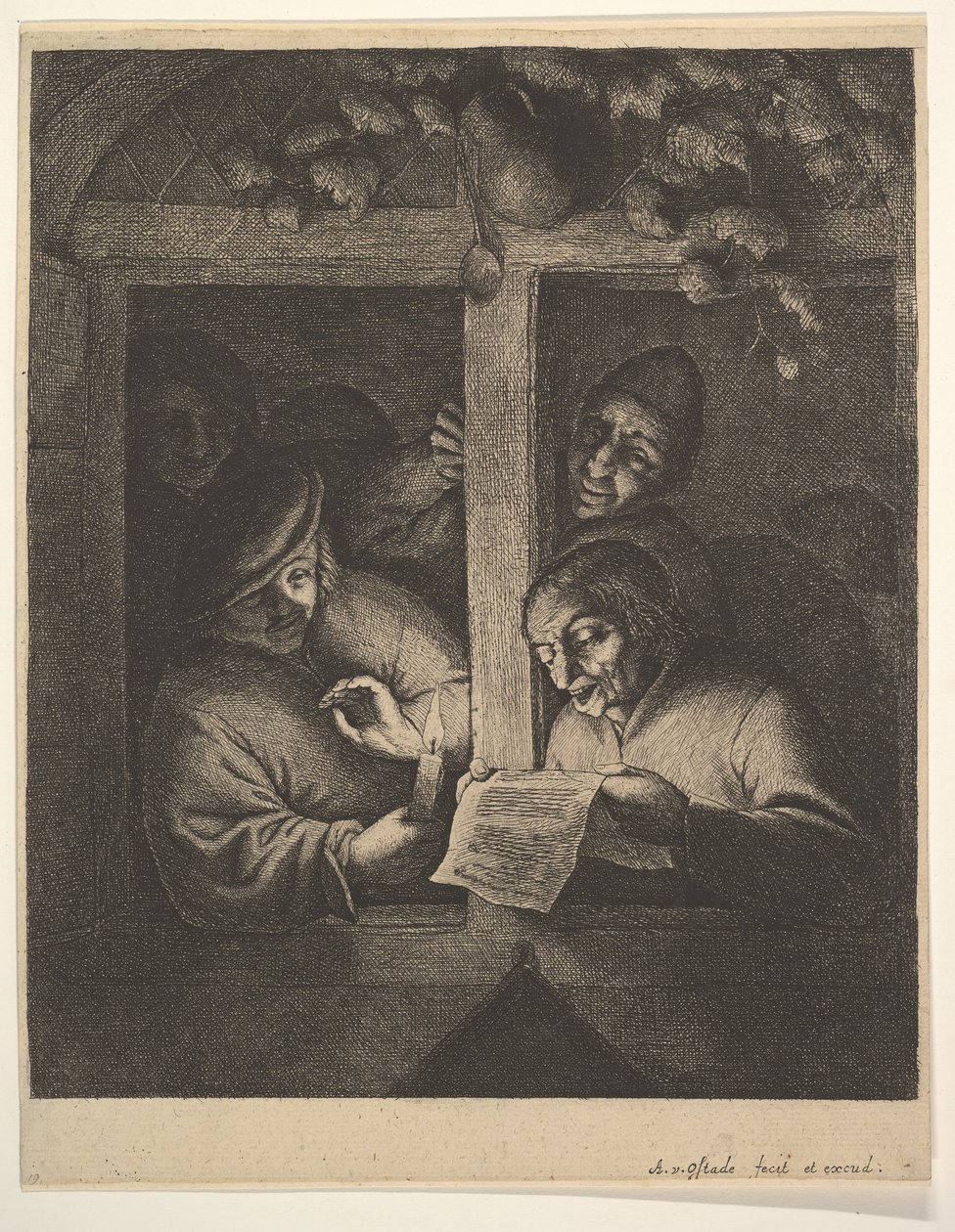 Sänger am Fenster, 1610-85 von Adriaen Jansz. van Ostade