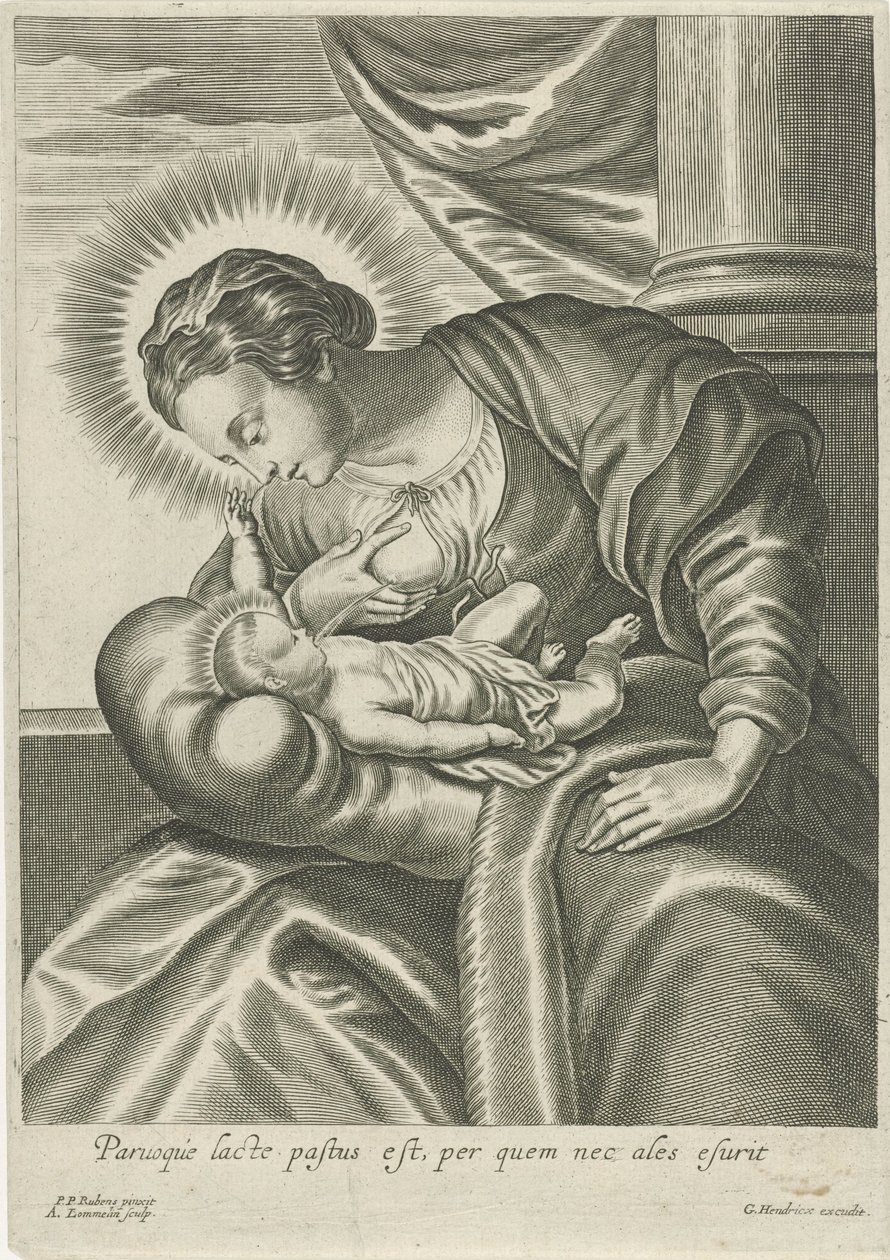 Maria stillt das Christuskind von Adriaen Lommelin (attributed to workshop of)