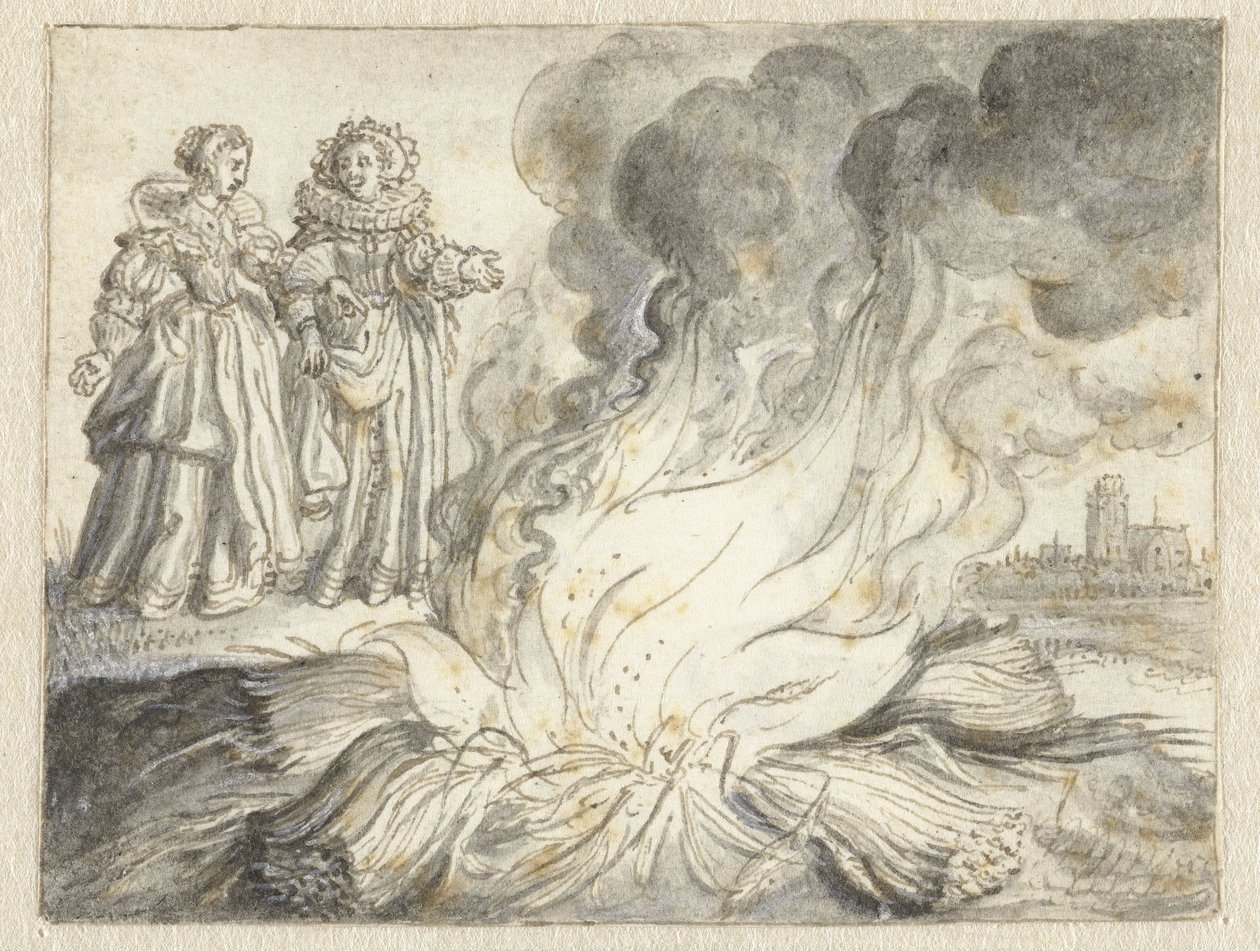 „Die Leidenschaft ist ein Feuer aus nichts als Stroh“ von Adriaen Pietersz van de Venne