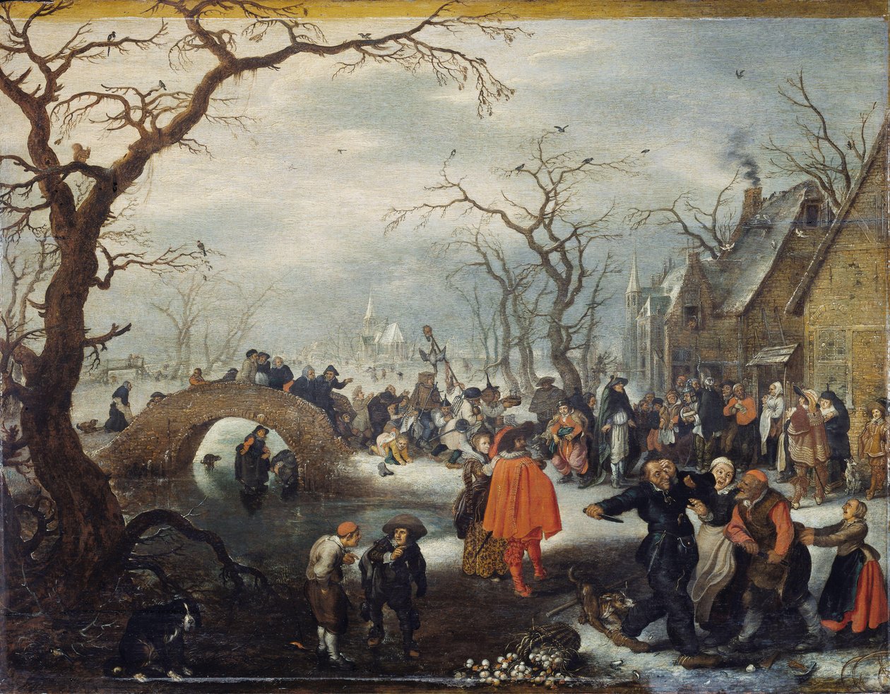 Fastnachtsdienstag auf dem Land von Adriaen Pietersz van de Venne