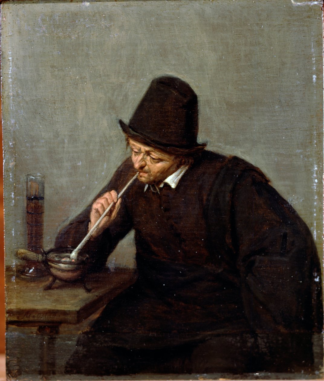 Ein Mann raucht von Adriaen van Ostade