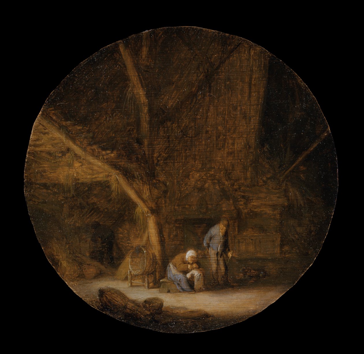 Innenraum mit einer Bauernfamilie von Adriaen van Ostade