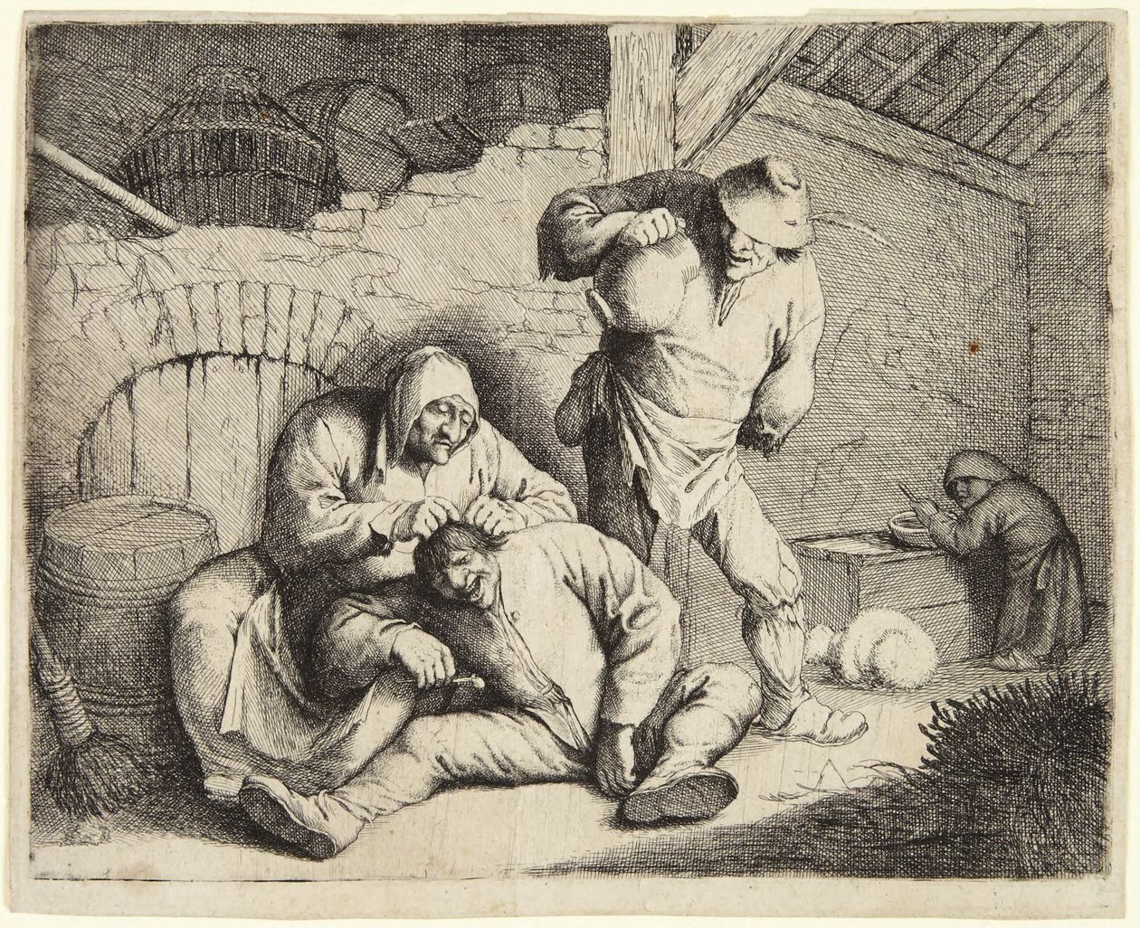 Die Flohfängerin von Adriaen van Ostade