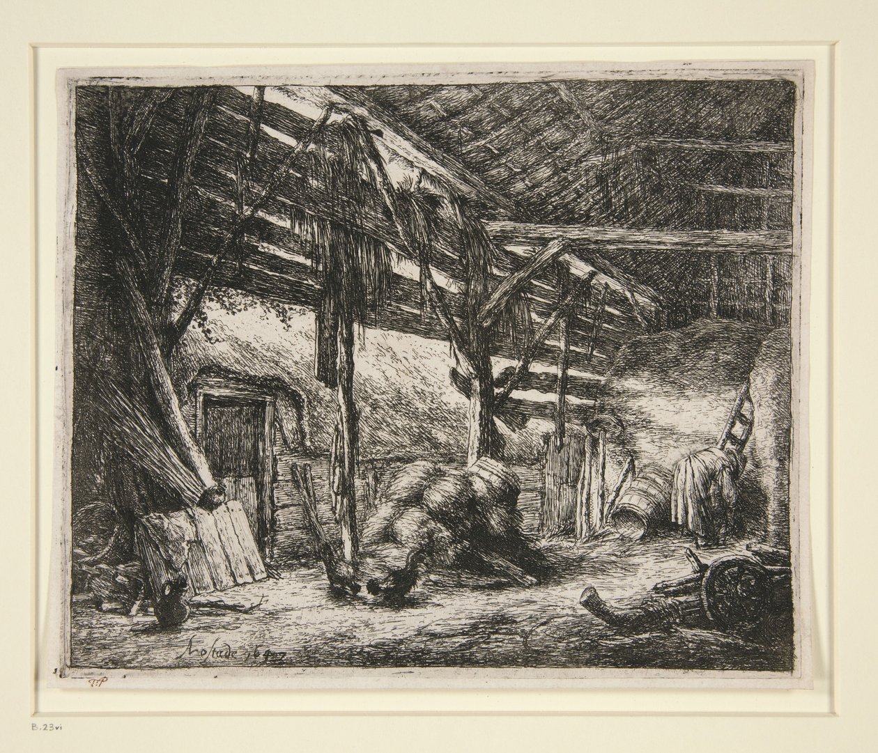 Die Scheune von Adriaen van Ostade