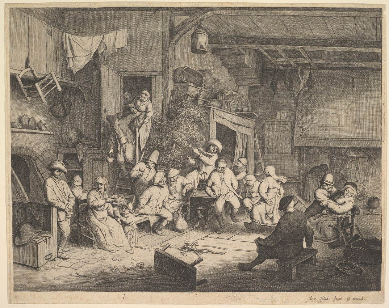 Der Tanz im Gasthaus von Adriaen van Ostade