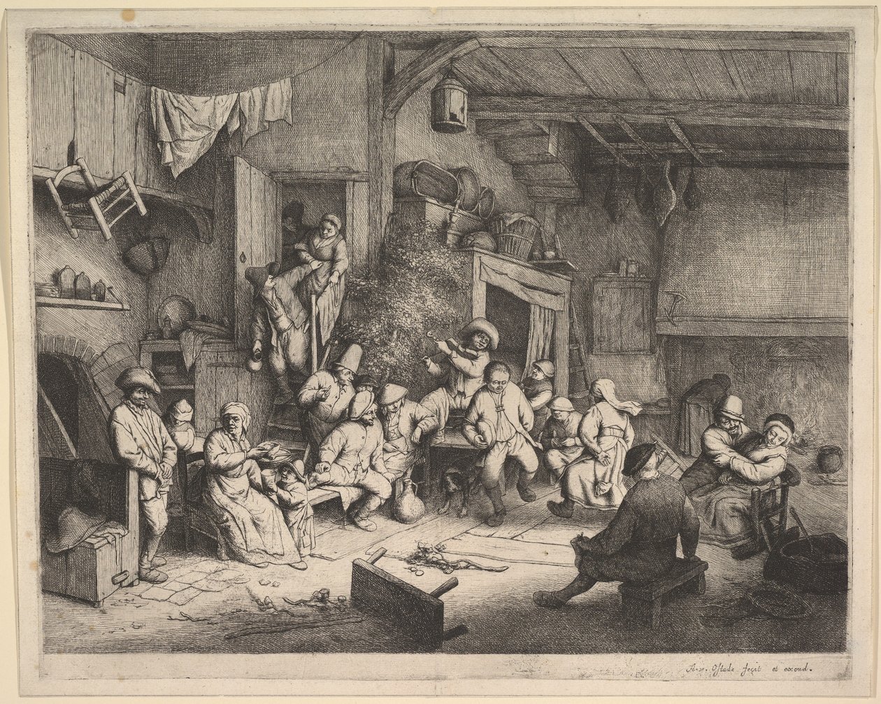 Der Tanz im Gasthaus von Adriaen van Ostade