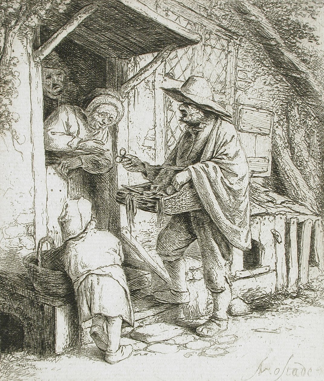 Der Brillenverkäufer von Adriaen van Ostade