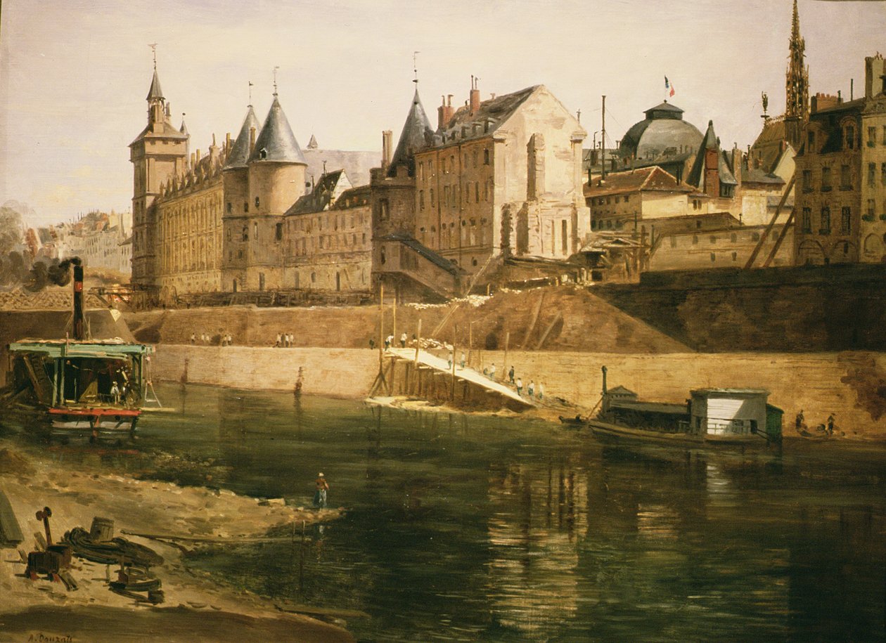 Das Palais de Justice, die Conciergerie und der Tour de l