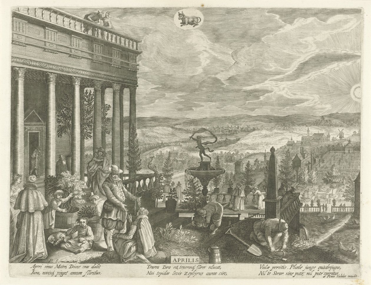 April von Egidius  Sadeler (II)