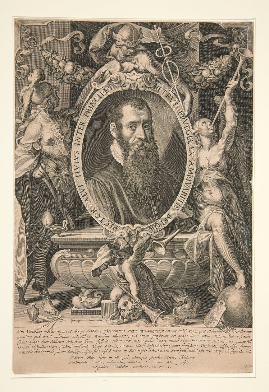 Porträt von Peter Brueghel dem Jüngeren von Aegidius Sadeler II