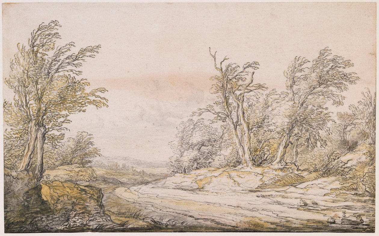 Ein Weg in den Dünen von Aelbert Cuyp