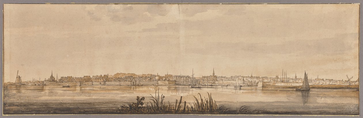 Panoramablick auf Dordrecht und den Fluss Maas von Aelbert Cuyp