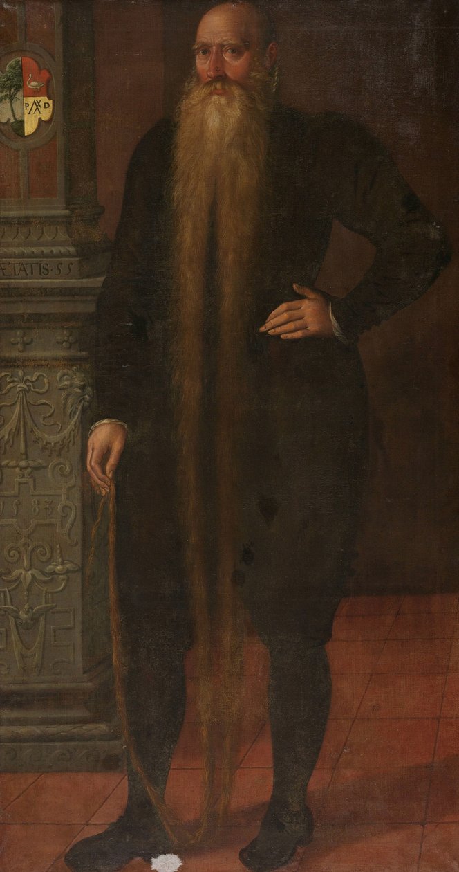 Porträt von Pieter Dircksz, genannt Langbart, Ratsmitglied der Waisenkammer in Edam von Aert Pietersz. (attributed to)