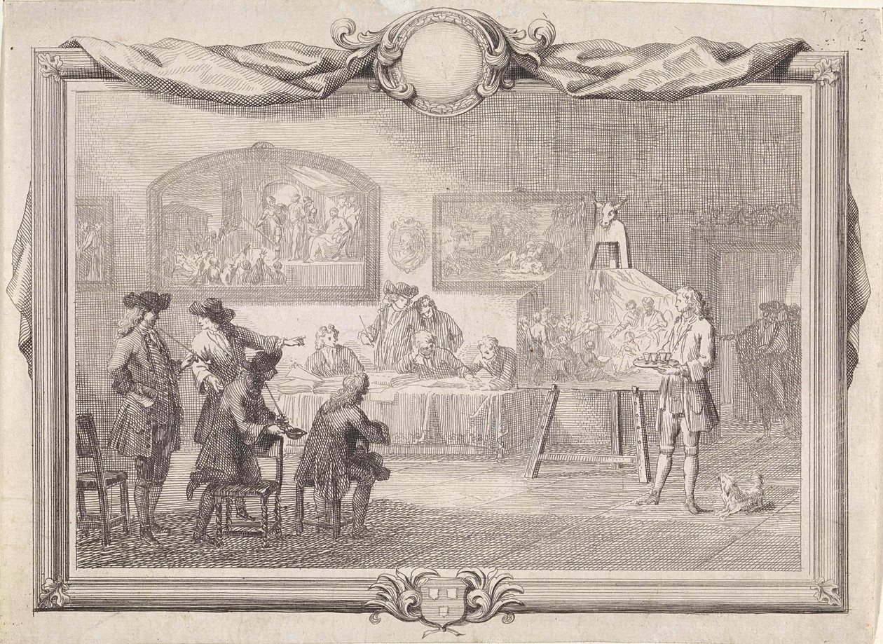 Gilde des Heiligen Lukas in Dordrecht, 1736 von Aert Schouman