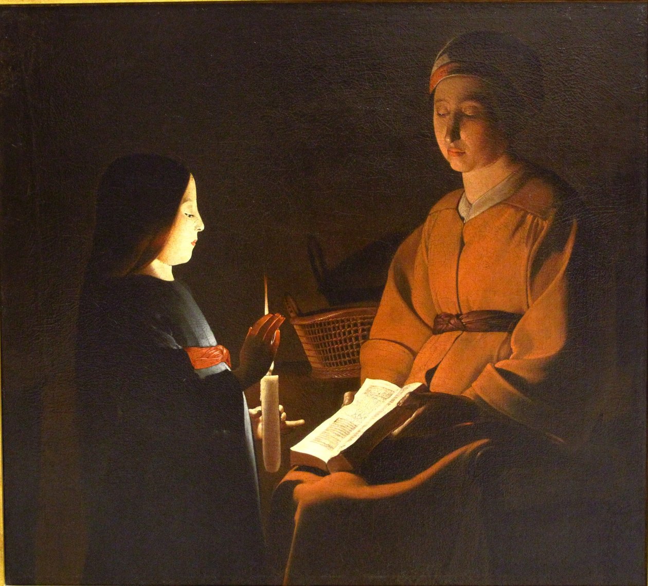 Die Erziehung der Jungfrau von After Georges de La Tour