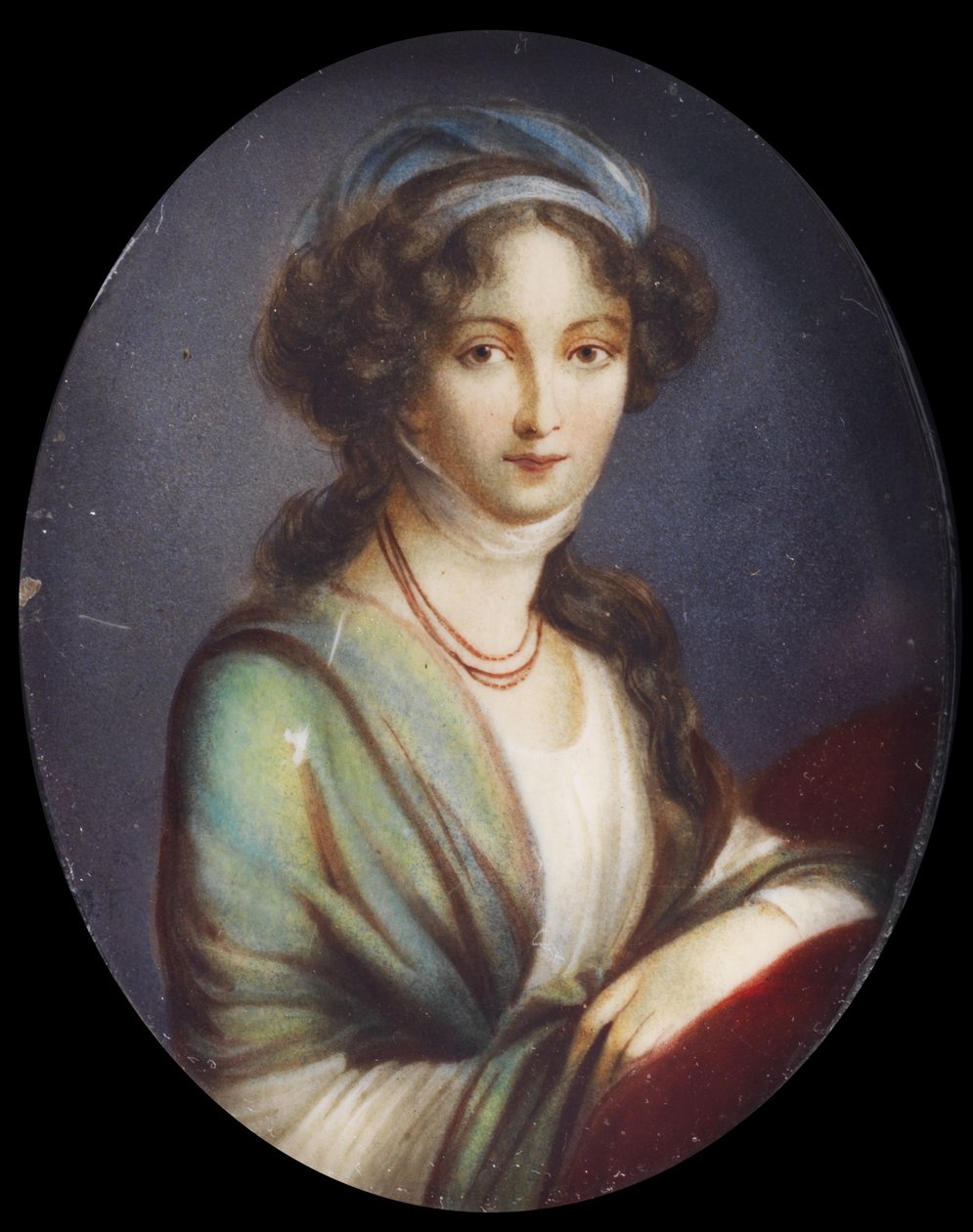 Miniatur von Elizabeth Alexeevna (Vigee-Le Brun Typ) von anonym (19. Jh., priv. Sammlung) von after Élisabeth Louise Vigée Le Brun