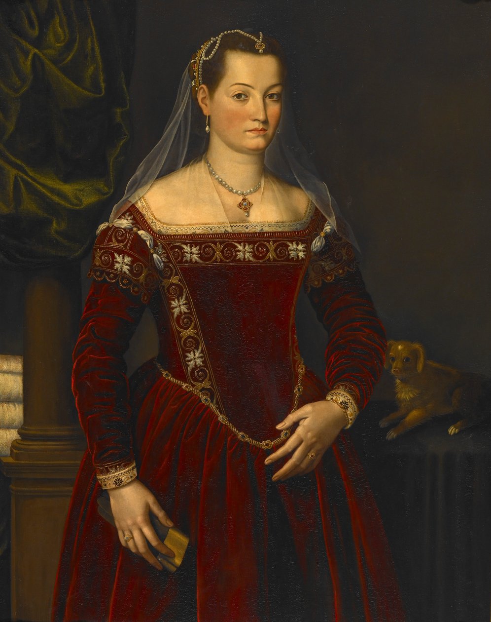 Porträt einer Dame von Agnolo Bronzino