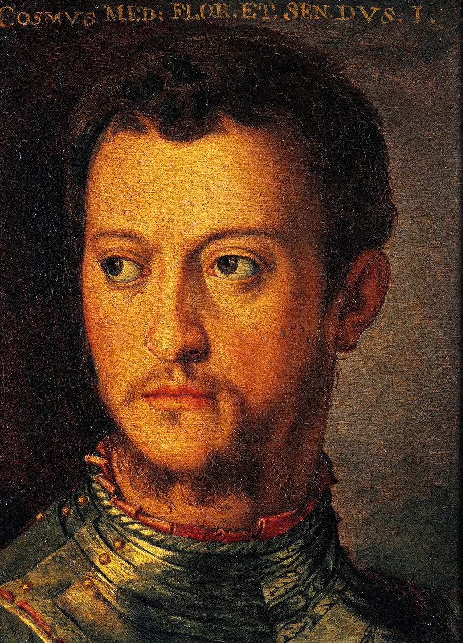 Porträt von Cosimo I de Medici von Agnolo Bronzino