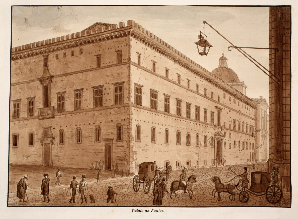 Palazzo di Venezia, 1833 von Agostino Tofanelli