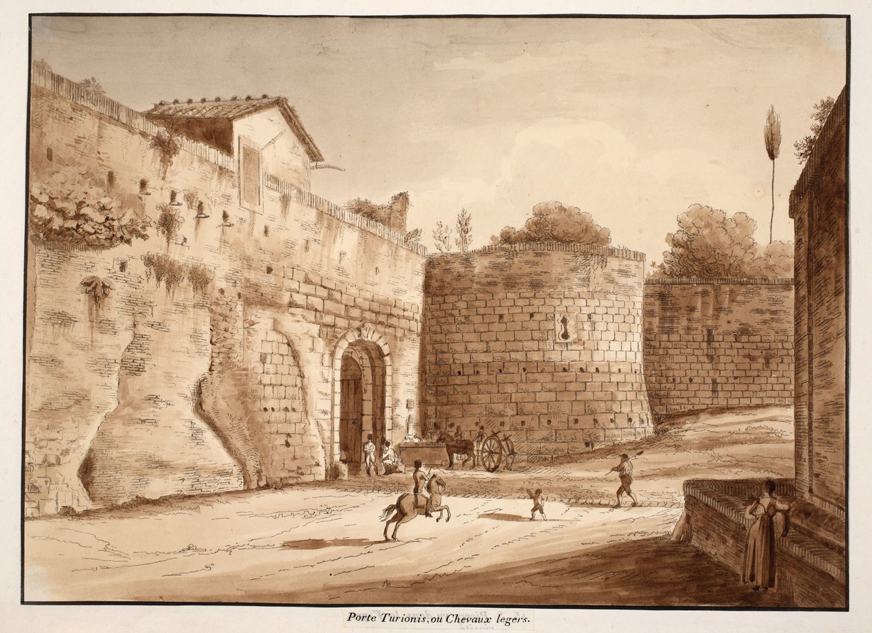 Das Porta Turrionis oder Cavalleggeri, 1833 von Agostino Tofanelli