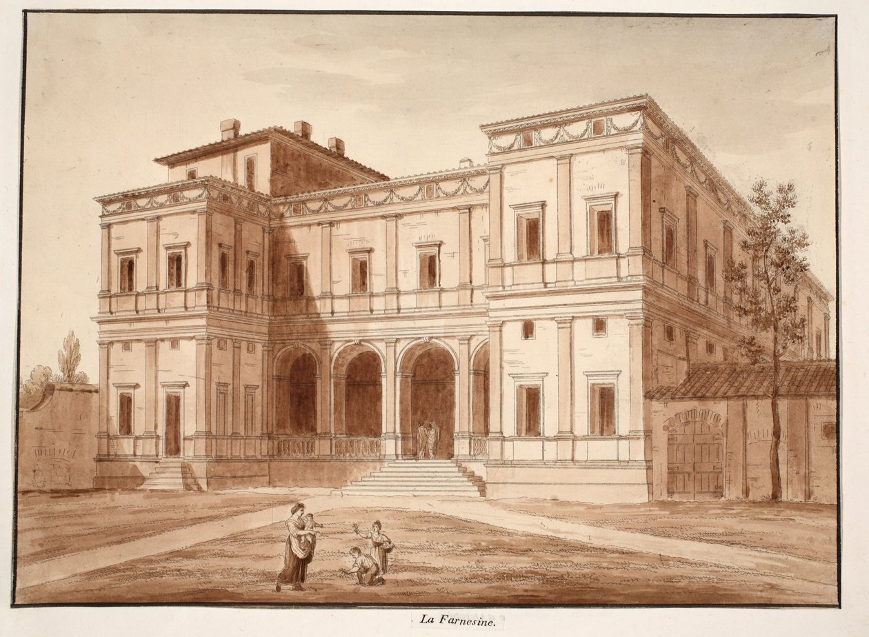 Villa Farnesina, 1833 von Agostino Tofanelli