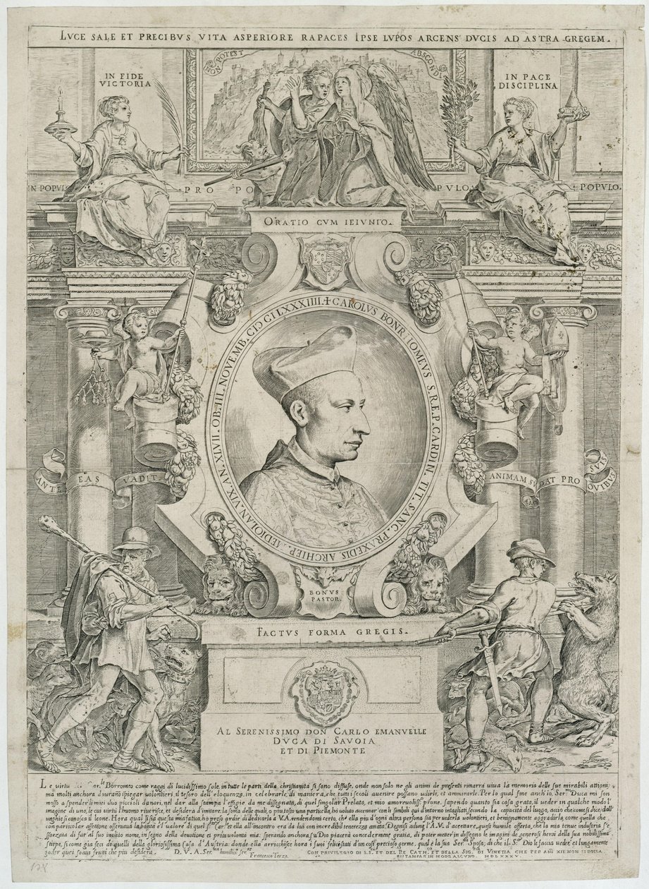 Carlo Borromeo von Agostino Carracci