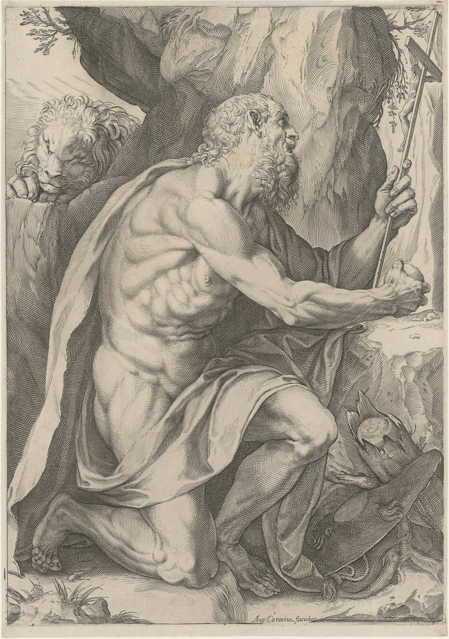 Heiliger Hieronymus von Agostino Carracci