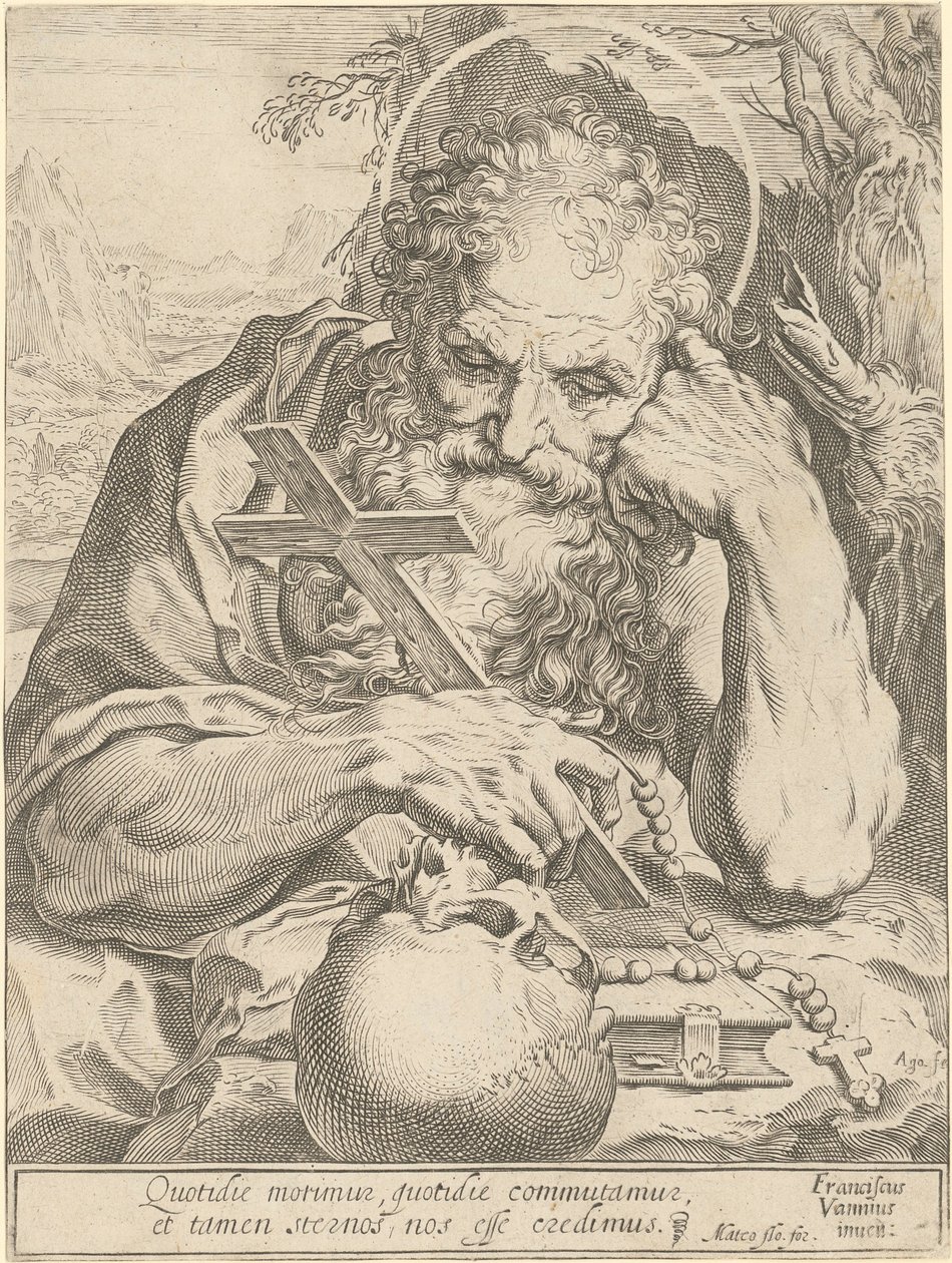 Heiliger Hieronymus von Agostino Carracci