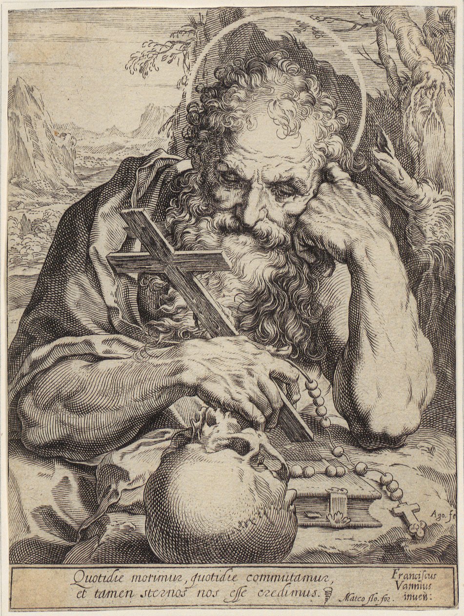 Heiliger Hieronymus von Agostino Carracci