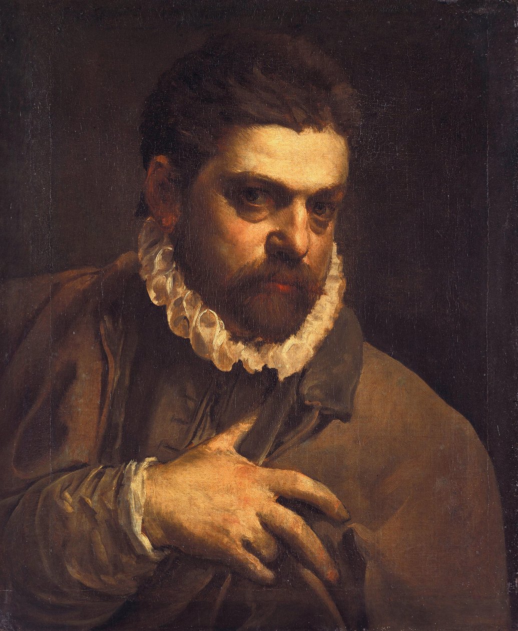 Männliches Bildnis von Agostino Carracci