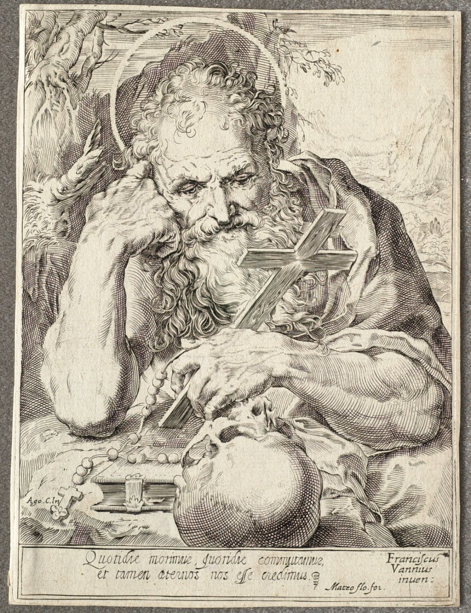 Der heilige Hieronymus von Agostino Carracci