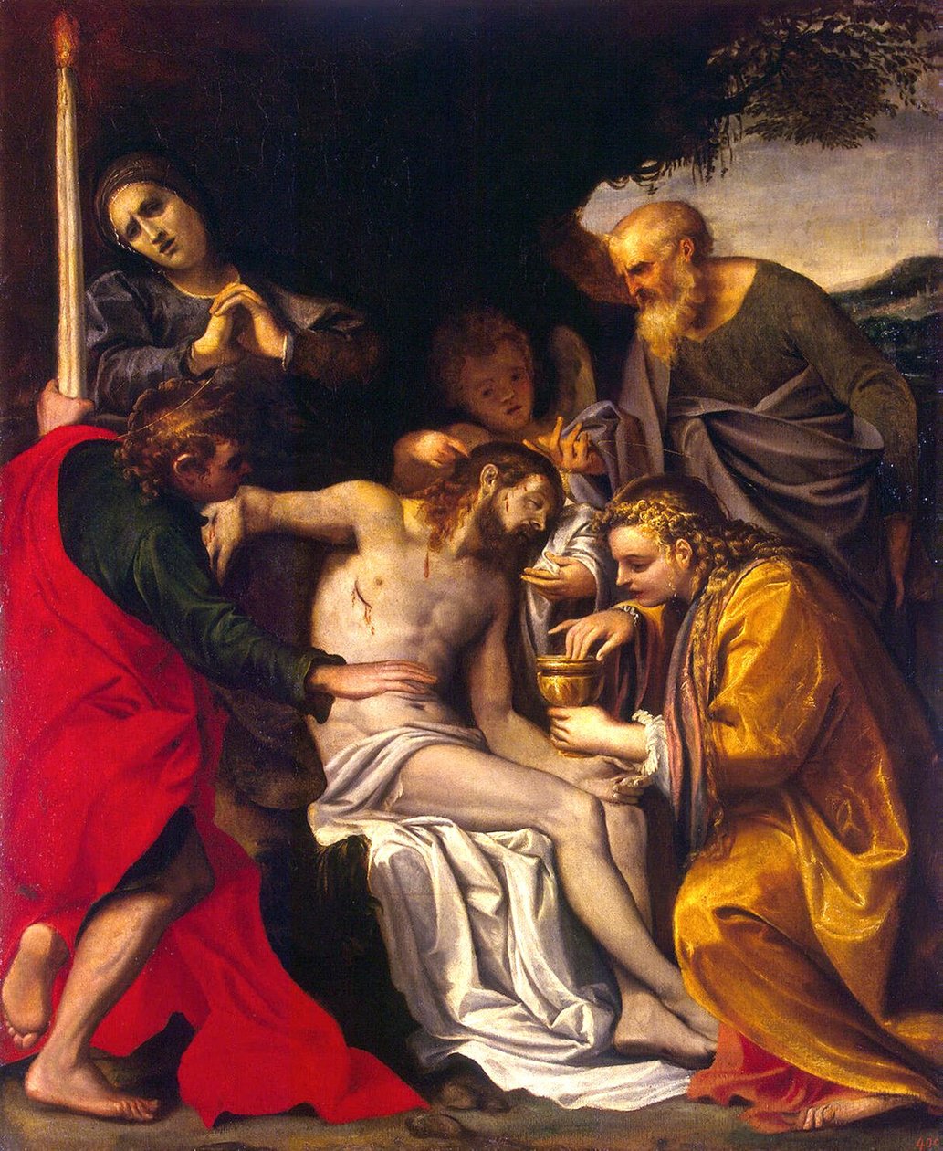 Die Beweinung Christi von Agostino Carracci