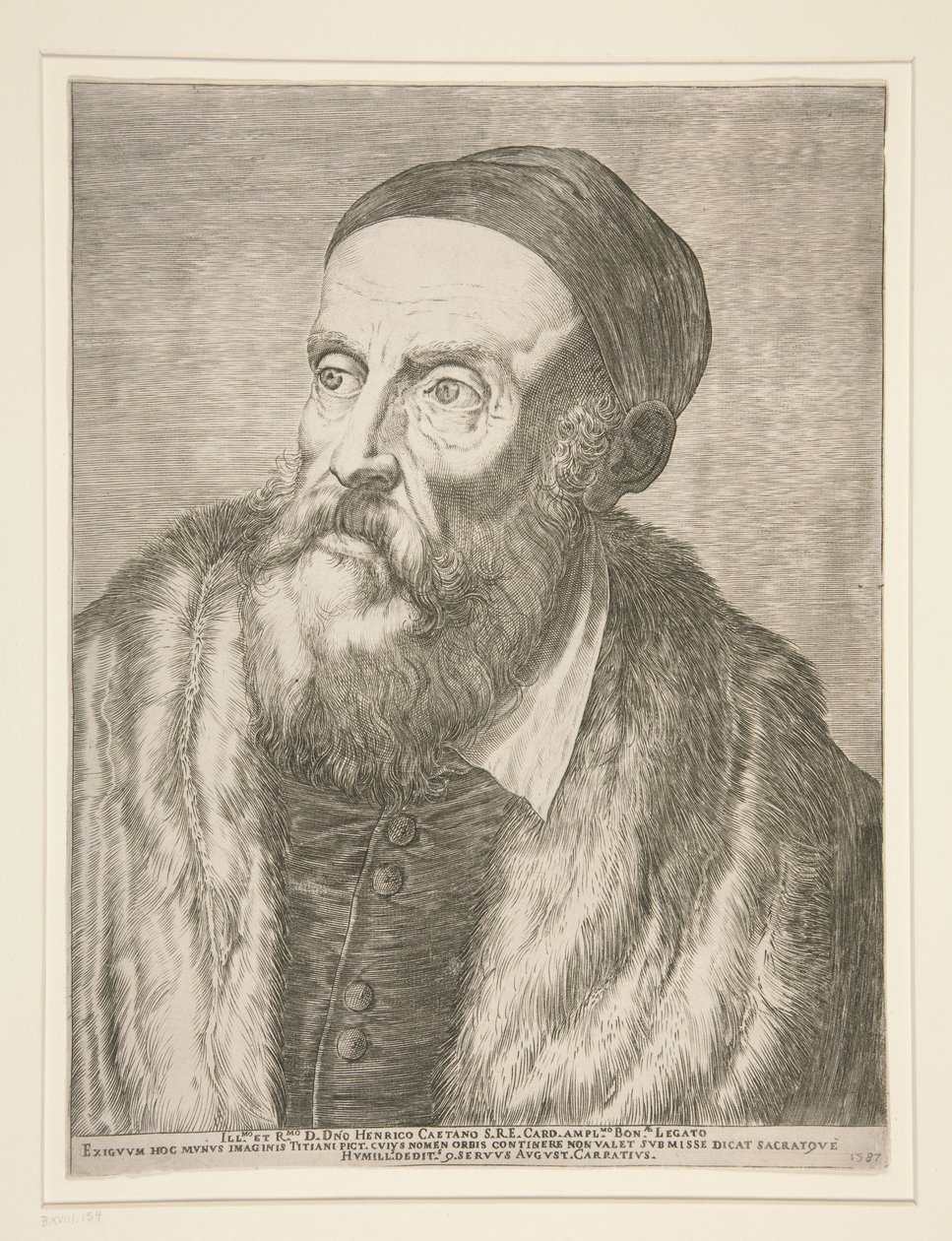 Tiziano Vecellio (Tizian) von Agostino Carracci