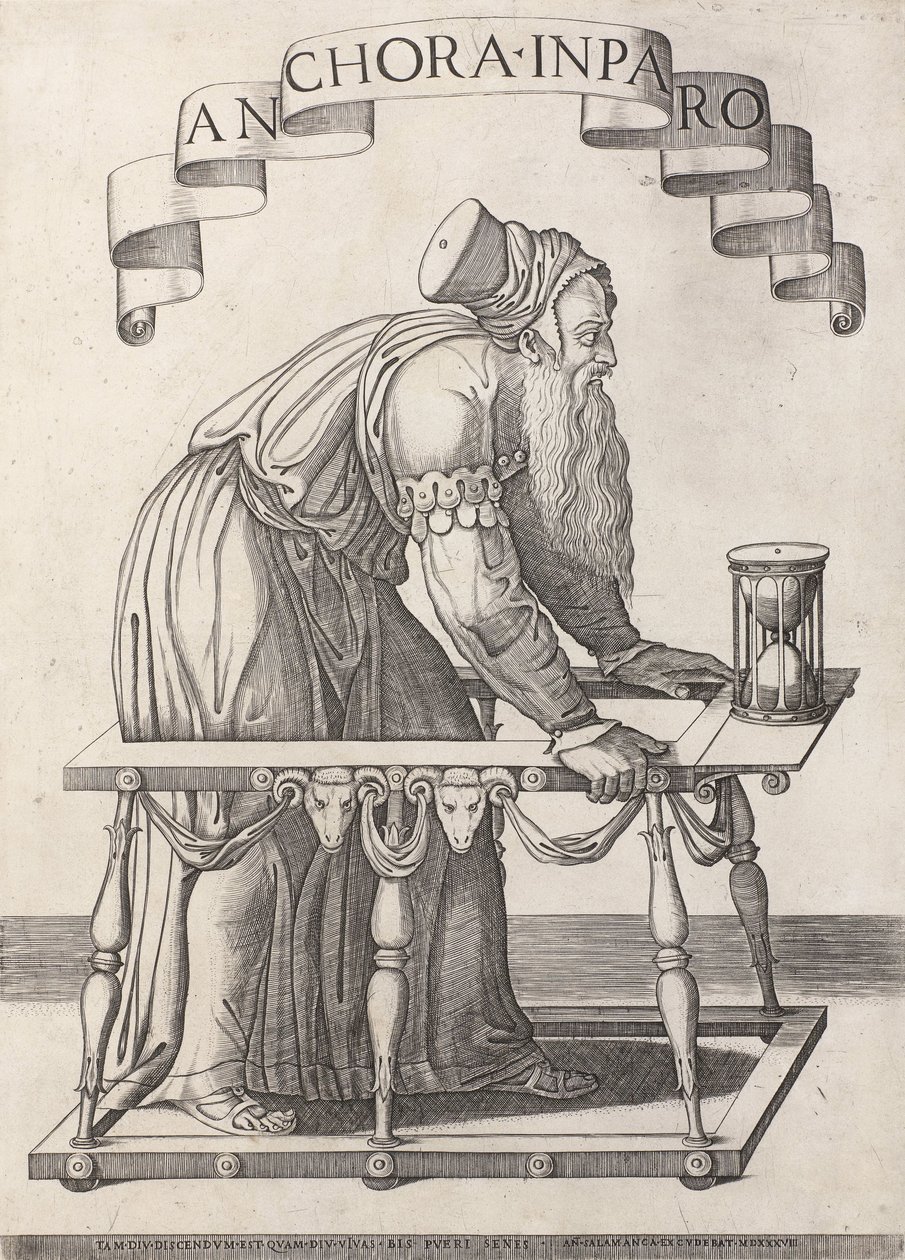 Allegorie auf das Alter von Agostino Veneziano (attributed to)