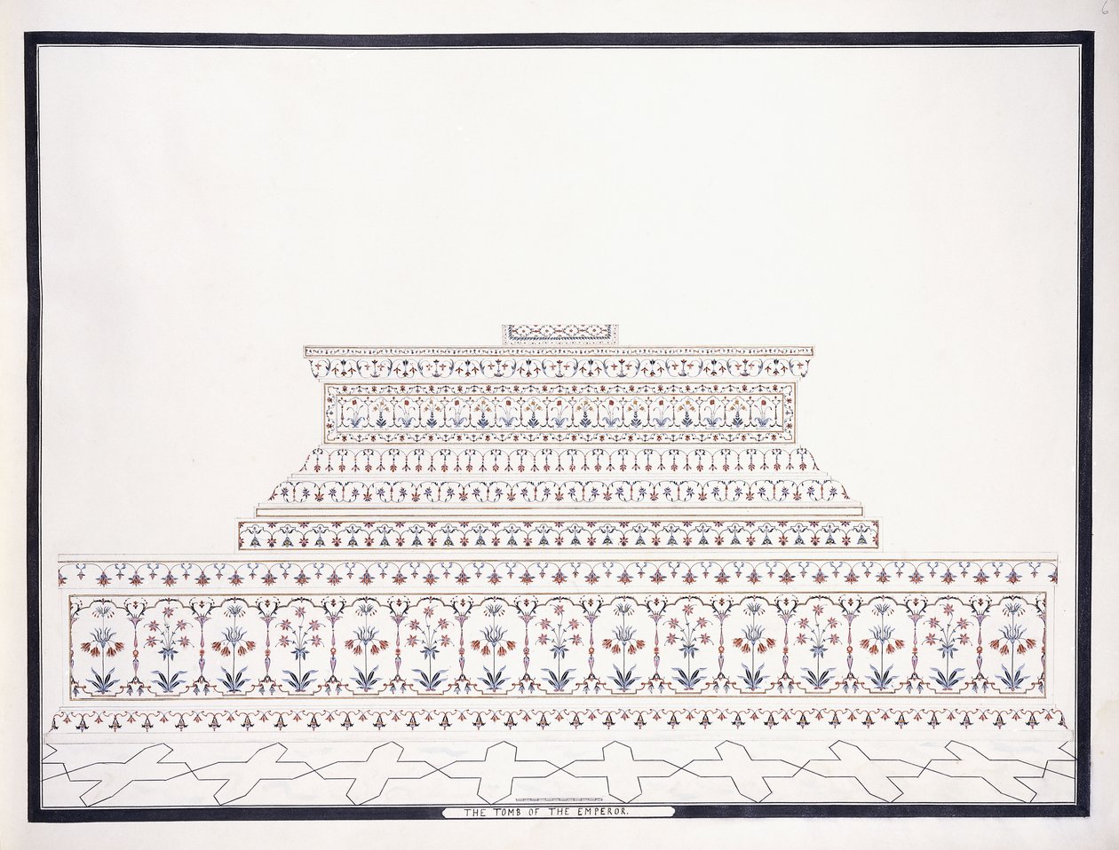 Das Grab des Kaisers, ca. 1815 von Agra School