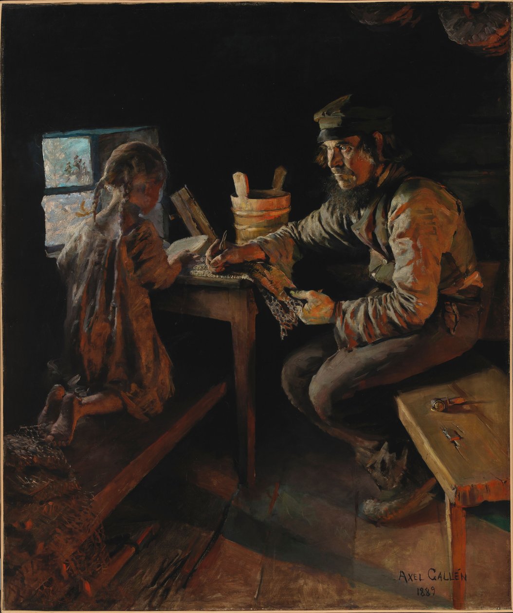 Erste Lektion von Akseli Gallen-Kallela