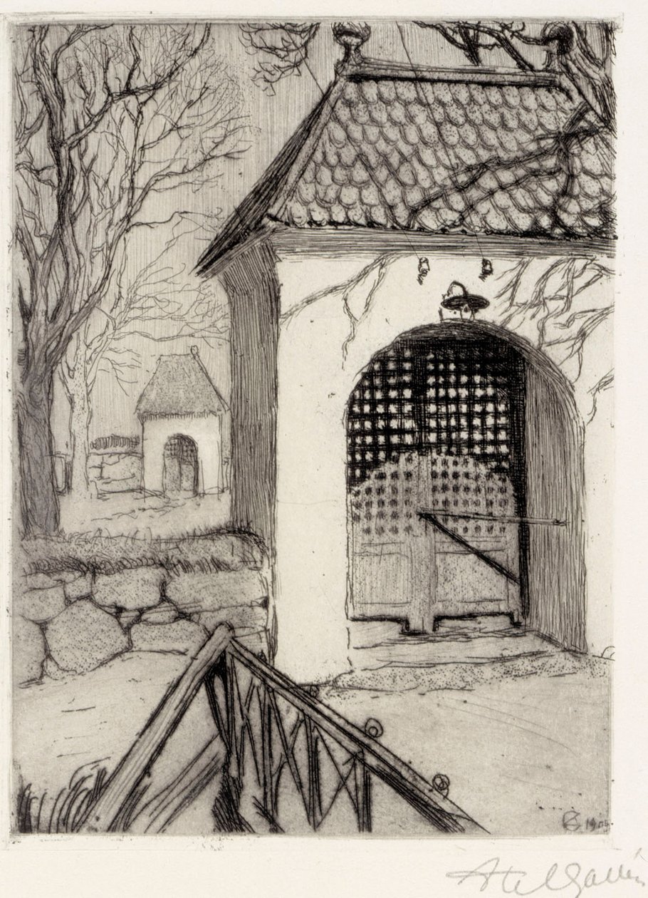 Tor des Friedhofs von Rauma von Akseli Gallen-Kallela