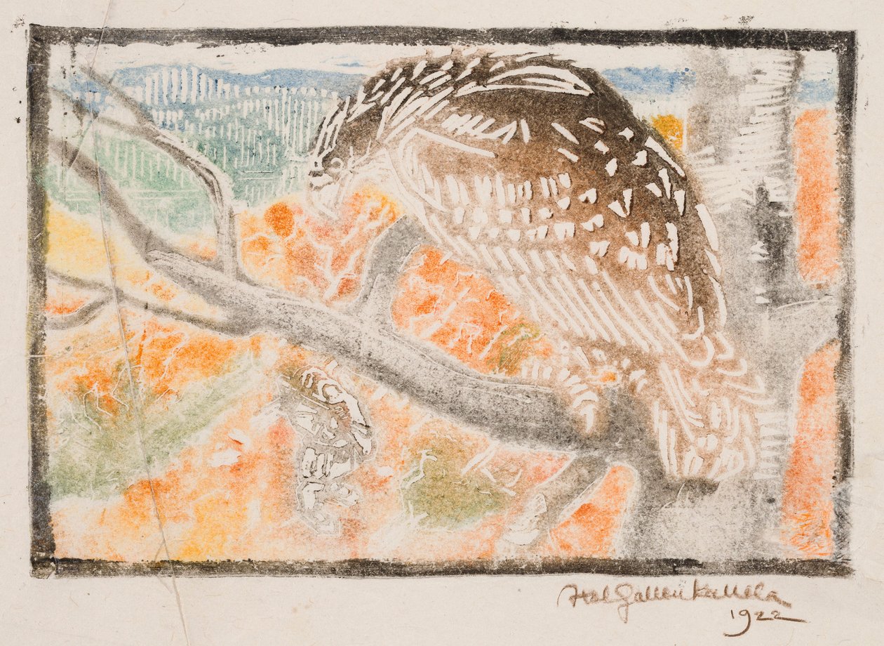Kokko, Illustration zu Stor-Kalevala von Akseli Gallen-Kallela