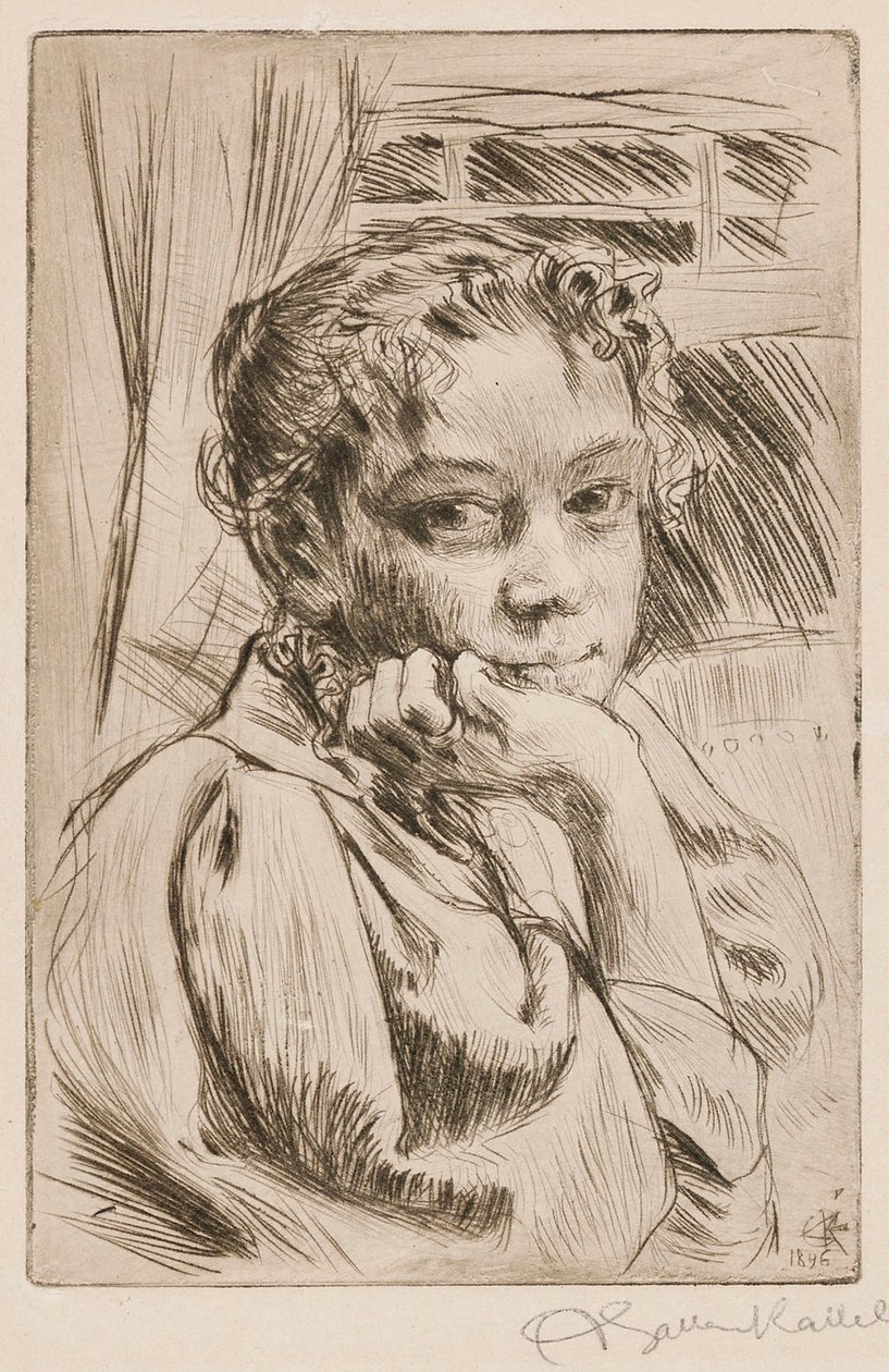 Mary Gallén, die Frau des Künstlers von Akseli Gallen-Kallela
