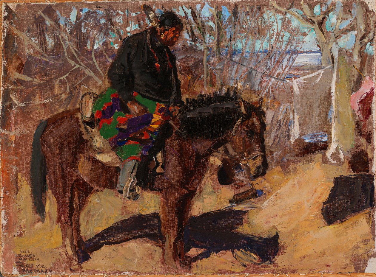 Indianer zu Pferd von Akseli Gallen-Kallela