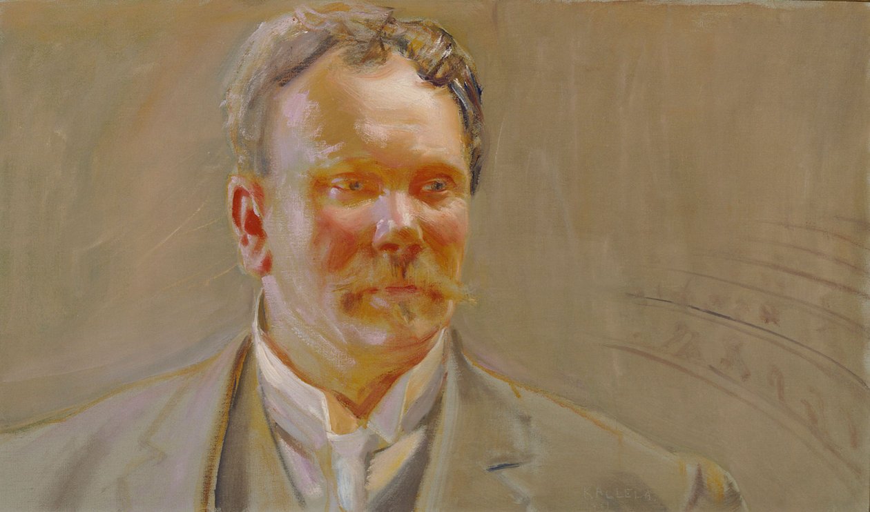 Porträt von Professor E.N. Setälä von Akseli Gallen-Kallela