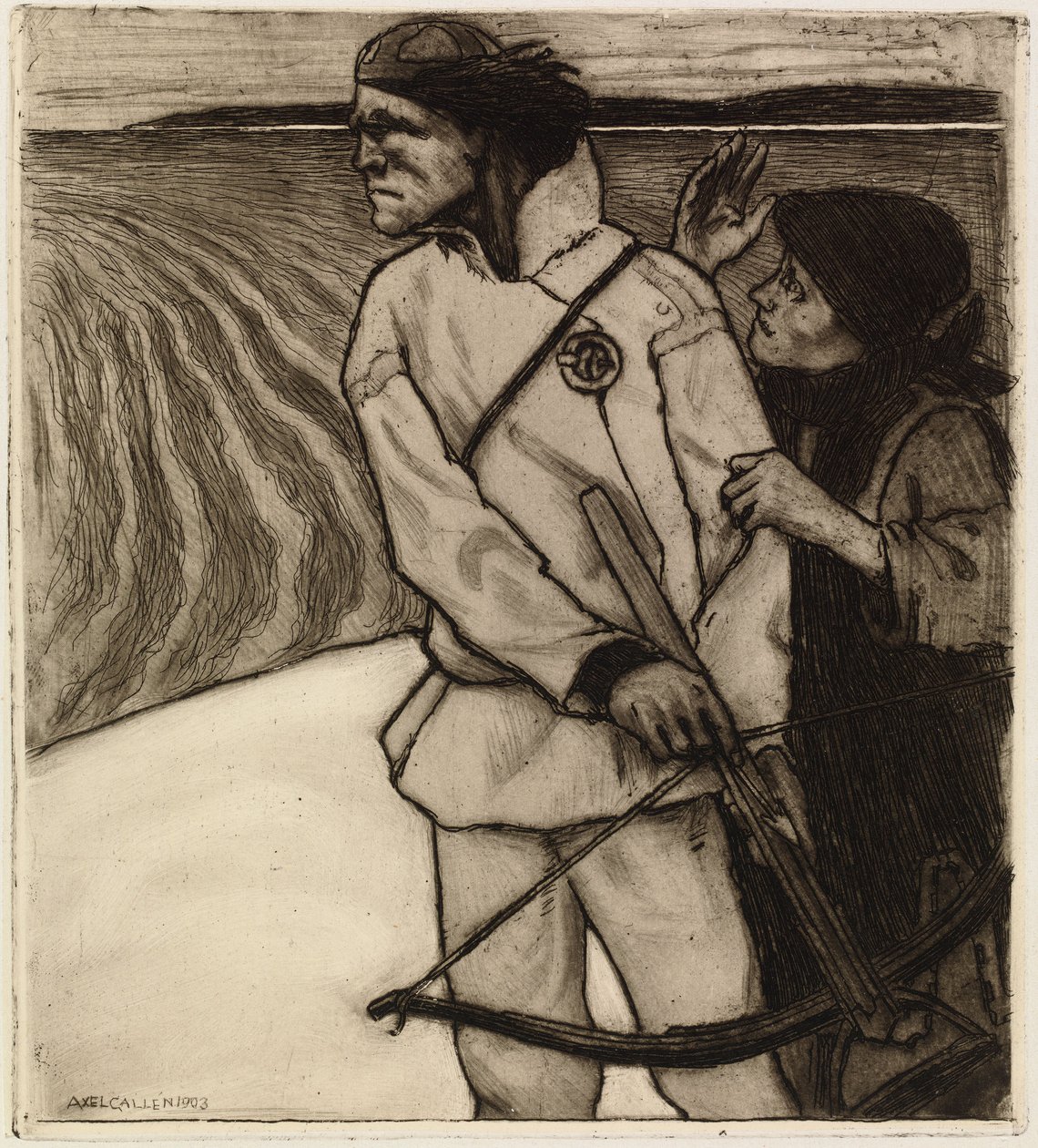 Rache des Joukahainen von Akseli Gallen-Kallela