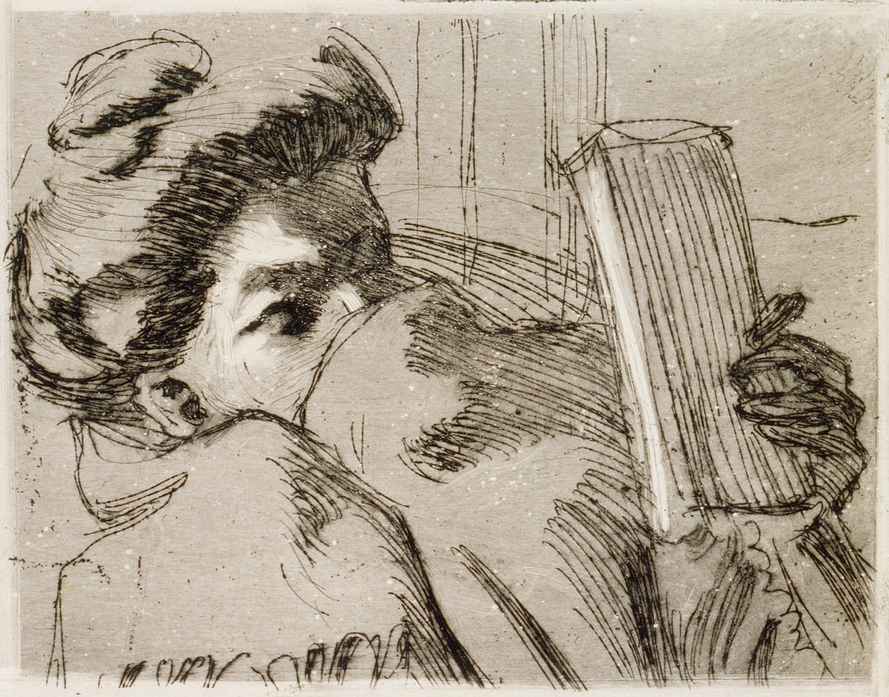 Frau beim Lesen von Akseli Gallen-Kallela