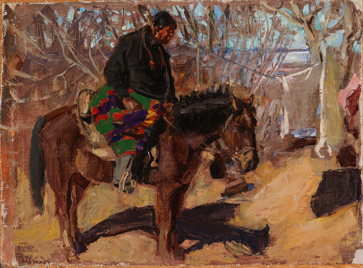 Indianer zu Pferd von Akseli Valdemar Gallen-Kallela