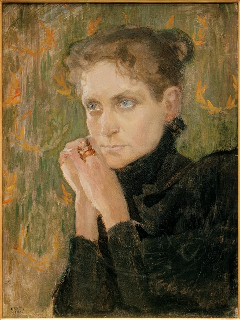 Porträt der Schauspielerin Ida Aalberg von Akseli Valdemar Gallen Kallela