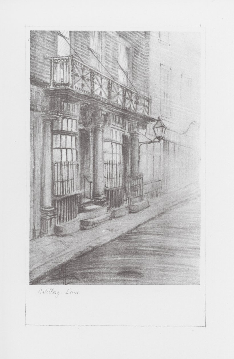 Londoner Gassen: Artillery Lane von Alan Stapleton