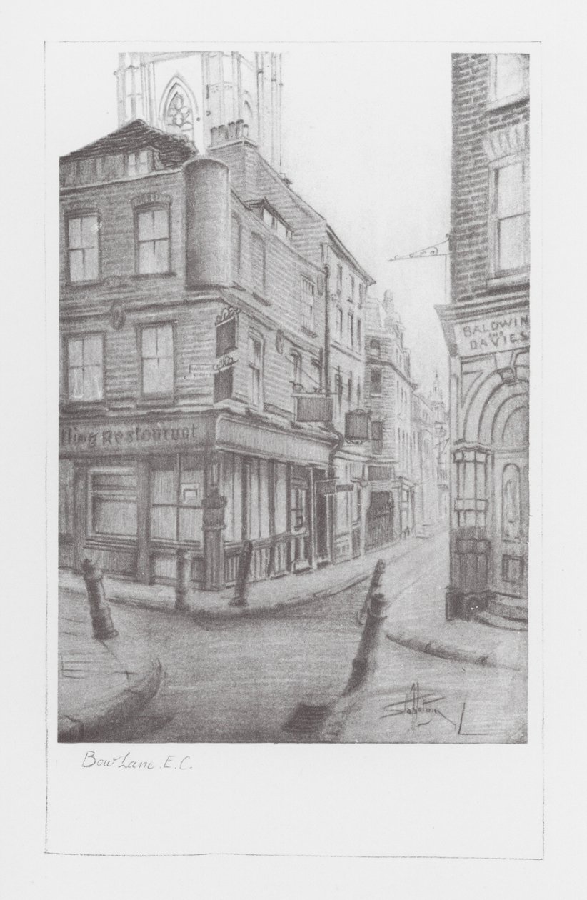 Londoner Gassen: Bow Lane von Alan Stapleton