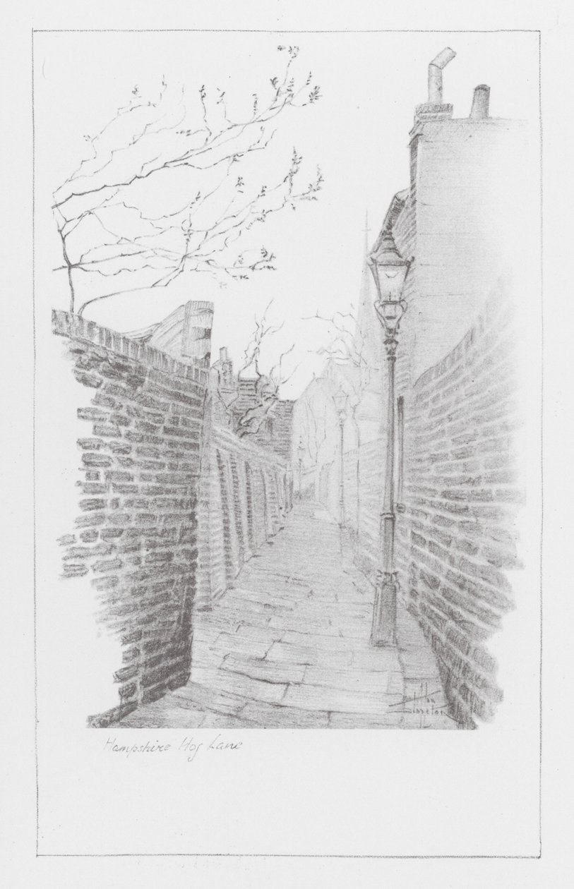 Londoner Gassen: Hampshire Hog Lane von Alan Stapleton