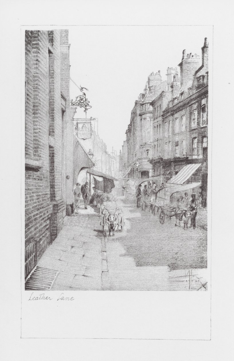 Londoner Gassen: Leather Lane von Alan Stapleton