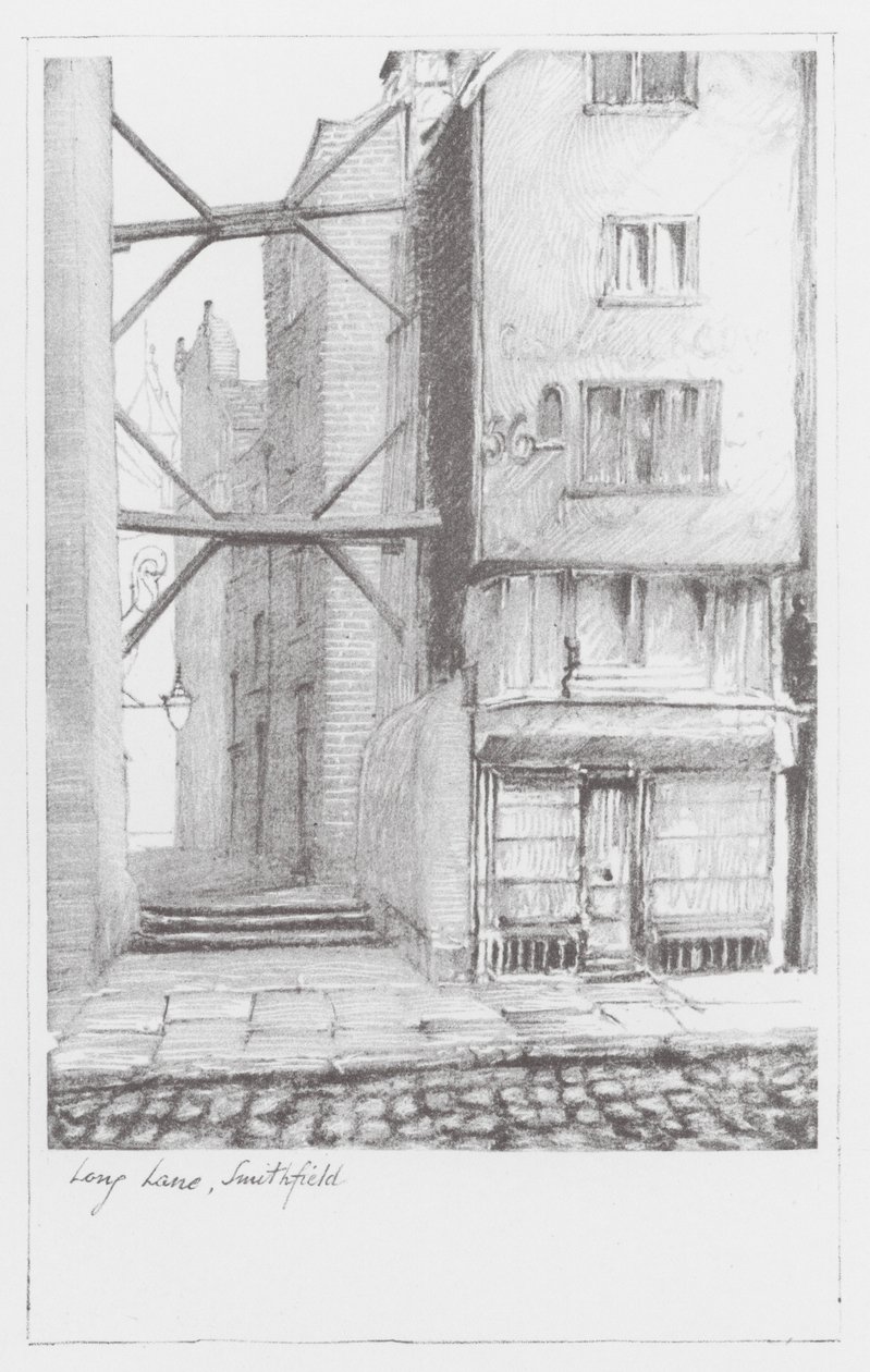 Londoner Gassen: Long Lane, Smithfield von Alan Stapleton